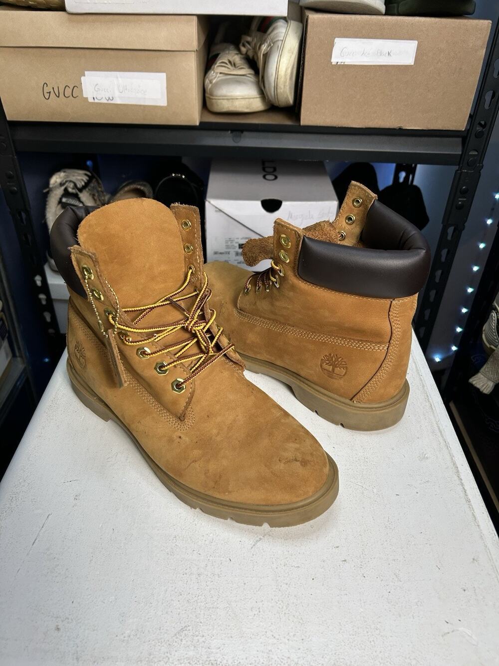 Timberland 6-inch Premium Waterproof Wheat Boots Size 8.5 US Mens